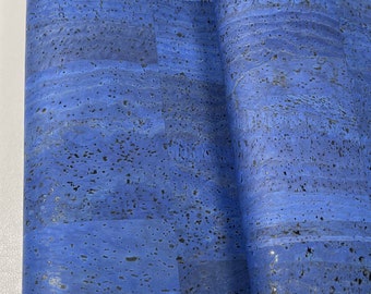 Cork Fabric - Jeans Blue 18" x 27"