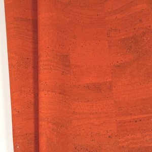Cork Fabric - Orange 18&quot; x 54&quot;