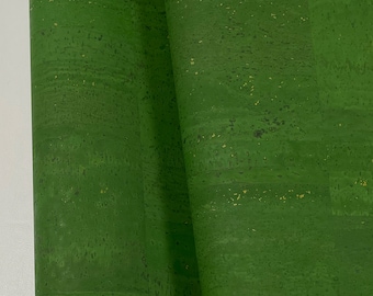 Cork Fabric - Grass Green 18" x 27"