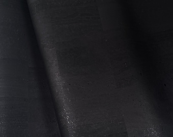 Cork Fabric - Black 18" x 54"