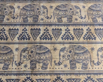 Cork Fabric - Elephant 18" x 54"