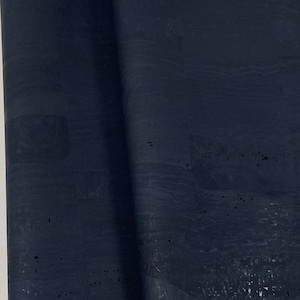 Cork Fabric - Navy Blue 18" x 54"