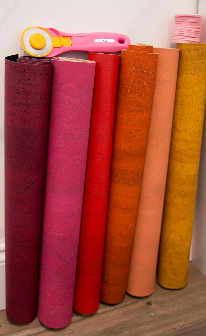 Natural Cork Fabric Wine Etsy