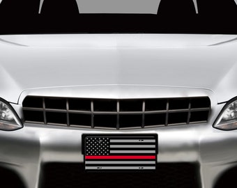 Thin Line First Responders Aluminum License Plate
