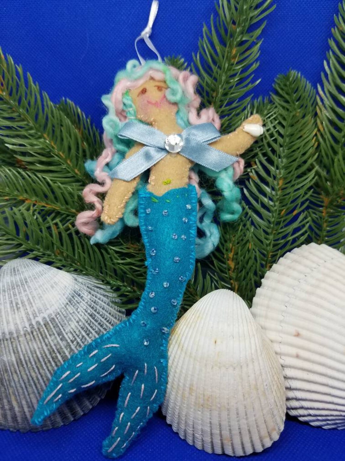 7 Handmade felt mermaid ornament Etsy