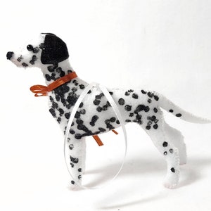 I can customize to look like your Dalmatian. Hand made Dalmatian ornament.
