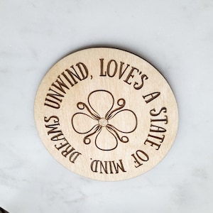 Dreams Unwind Love&#39;s A State of Mind | Stevie Nicks | Fleetwood Mac | Wooden Magnet | Engraved Magnet | Leave Man | Be Groovy