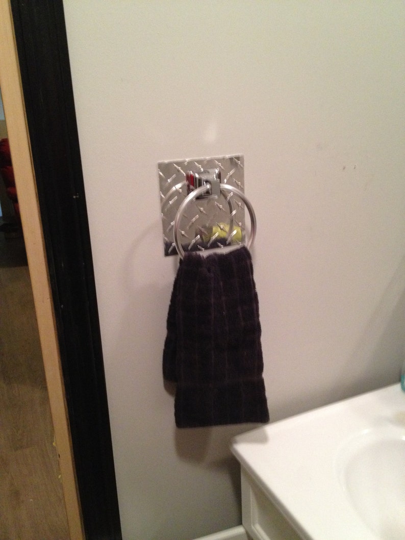 Diamond plate Towel Ring Etsy