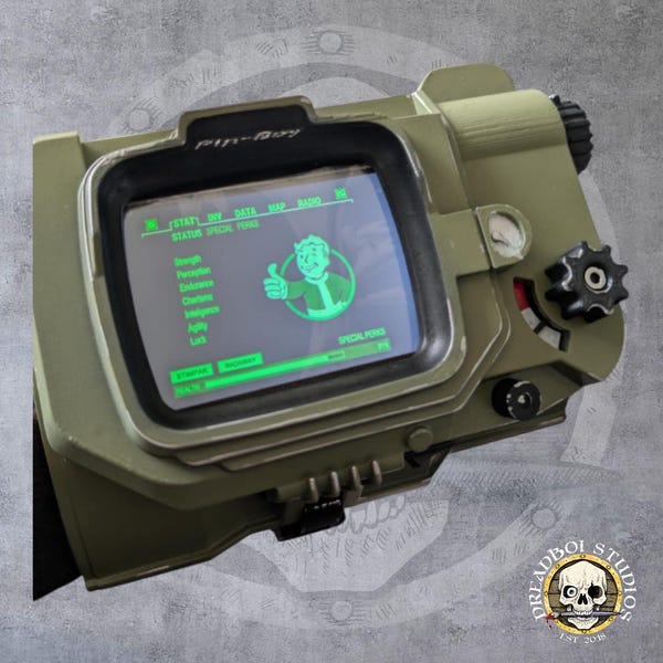 Pip Boy 3000 - Accesorio impreso en 3D para cosplay de Fallout