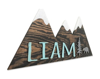 mountain themed baby nursery