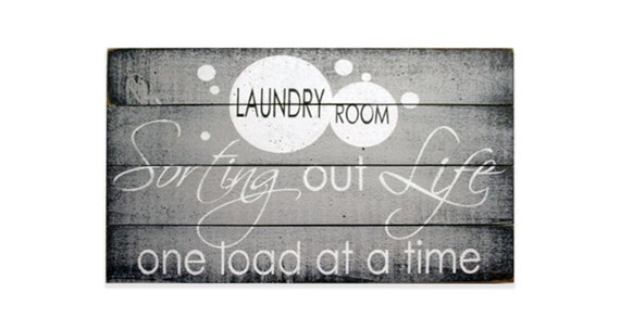 no account assignment exists for service line Laundry Room Wood Sign - Sorting Out Life One Load At A Time - Gray Laundry...