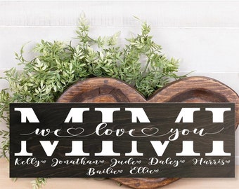 Gift For Grandma | Mothers Day | Mimi | Gift From Grandkids | Personalized Gift | Personalized Sign | Wood Name Sign | Grandparents Gift