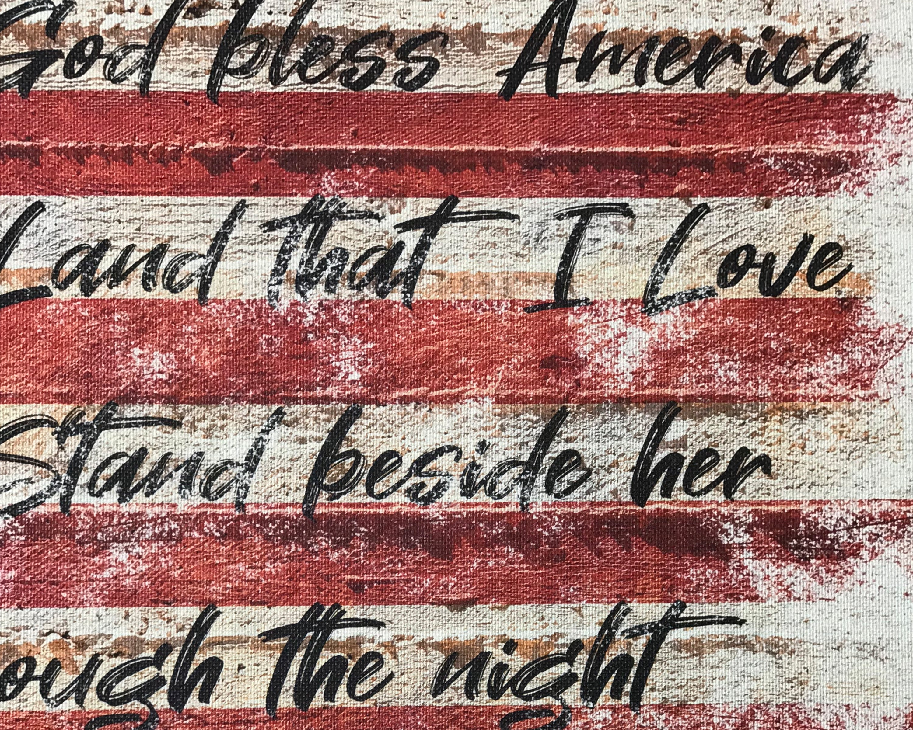 God Bless America | Patriotic Decor | 4th of July Decor | Vintage