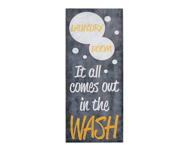 Rustic Laundry Room Sign Farmhouse Laundry Room Decor It All Comes Out In The Wash Gray And Yellow Laundry Room Decor Gift For Her
