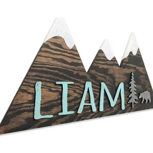 mountain themed nursery decor
