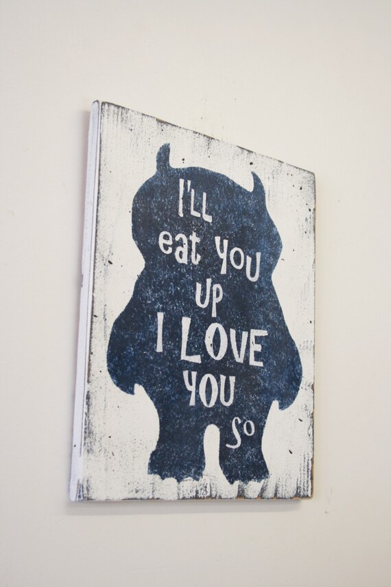 Where The Wild Things Are Wood Sign Nursery Wall Art Nursery Etsy