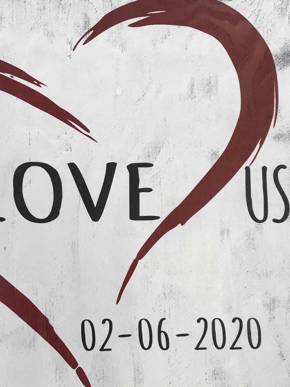 Wedding Decor Rustic Wedding I Love Us Wood Sign Etsy