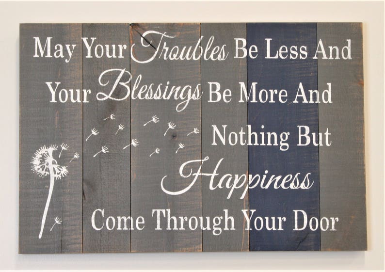 Inspirational Wall Decor May Your Troubles Be Less and Your Etsy Canada