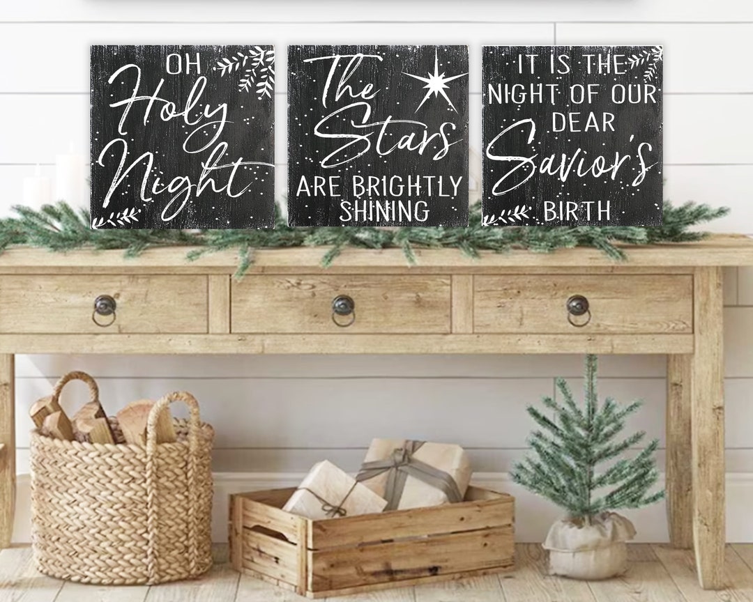 Oh Holy Night Christmas Wall Decor Christmas Decorations Christian