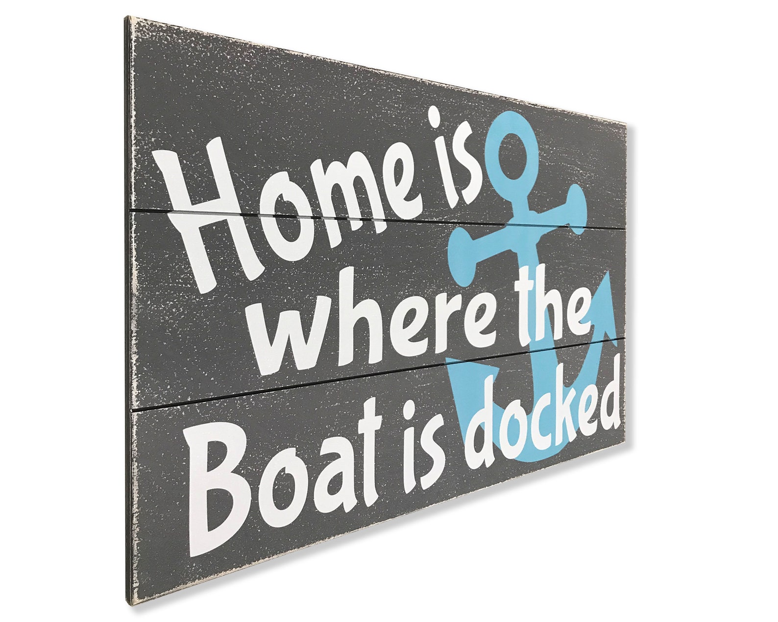 Home is Where the Boat is Docked Pallet Sign Beach Sign Lake Etsy