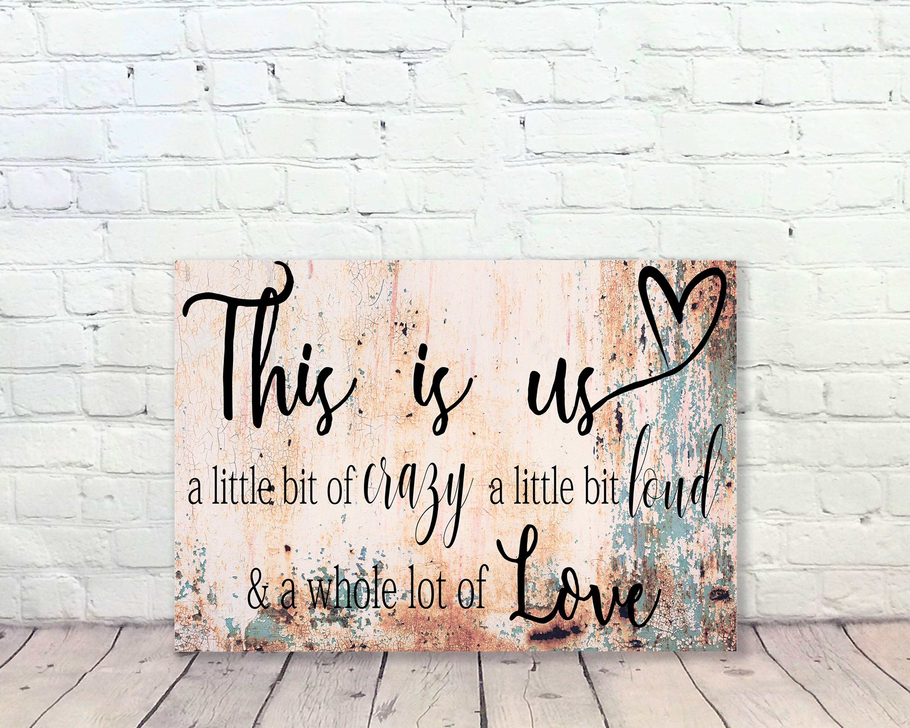 This is Us | Canvas Sign | Primitive Wall Art | Family Room Decor ...