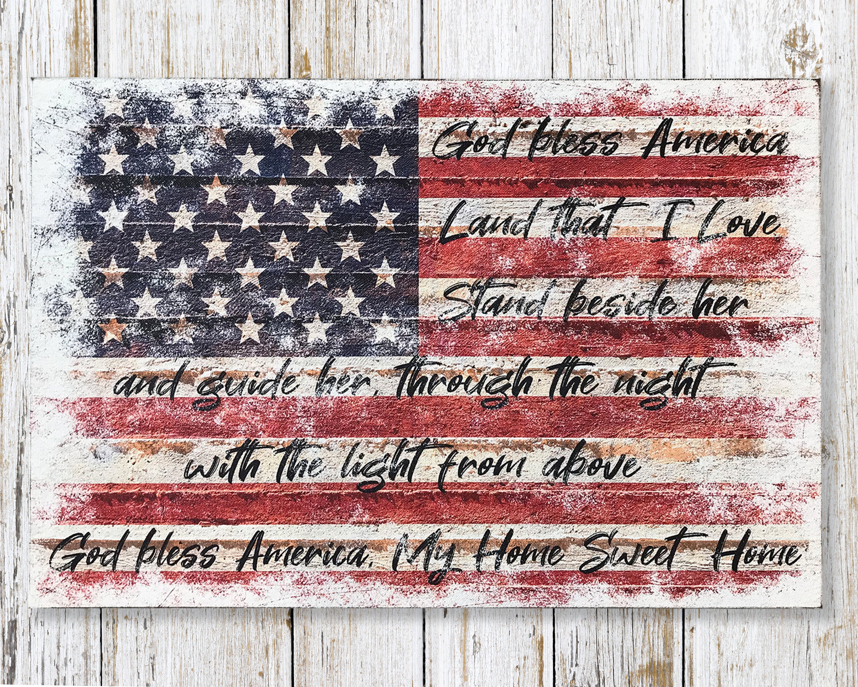 壁飾りGOD BLESS 星条旗AMERICA