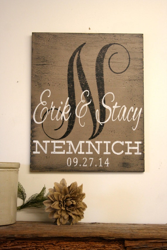 Personalized Name Sign Custom Name Sign Monogram Sign Wedding Etsy