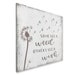 Spring Wall Decor Spring Sign Inspirational Sign Dandelion Sign ...