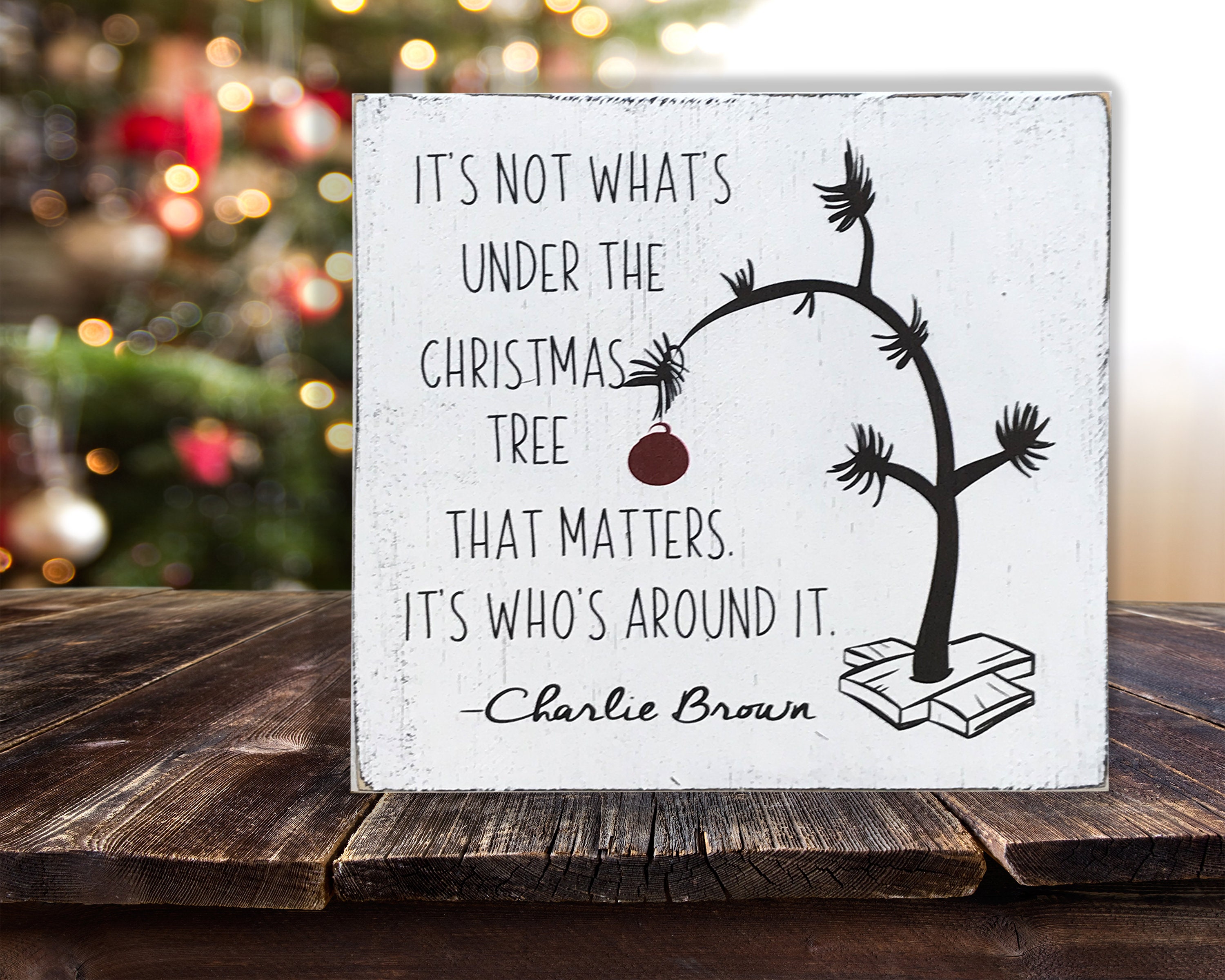 It's Not What's Under the Christmas Tree That Matters Etsy