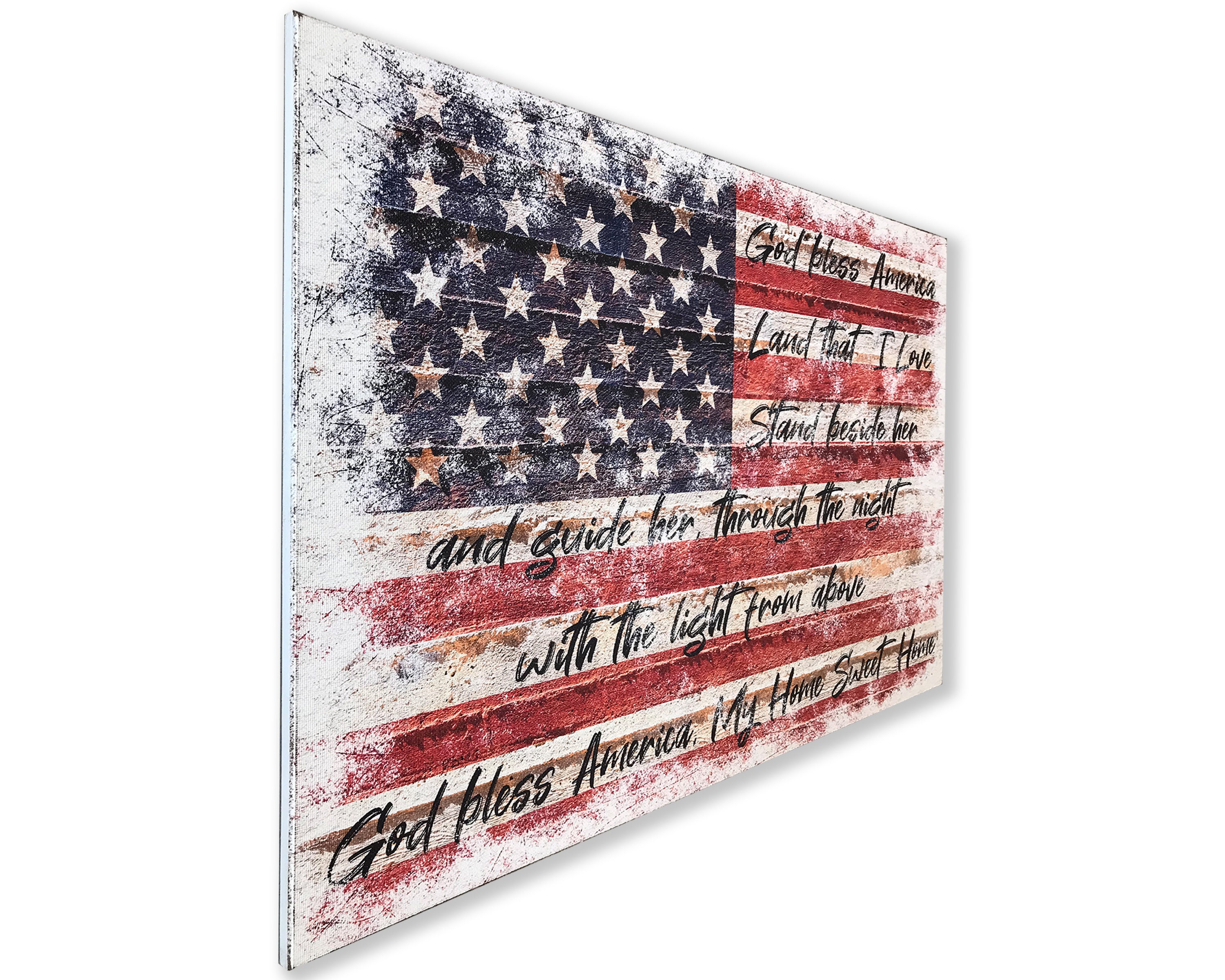 God Bless America | Patriotic Decor | 4th of July Decor | Vintage