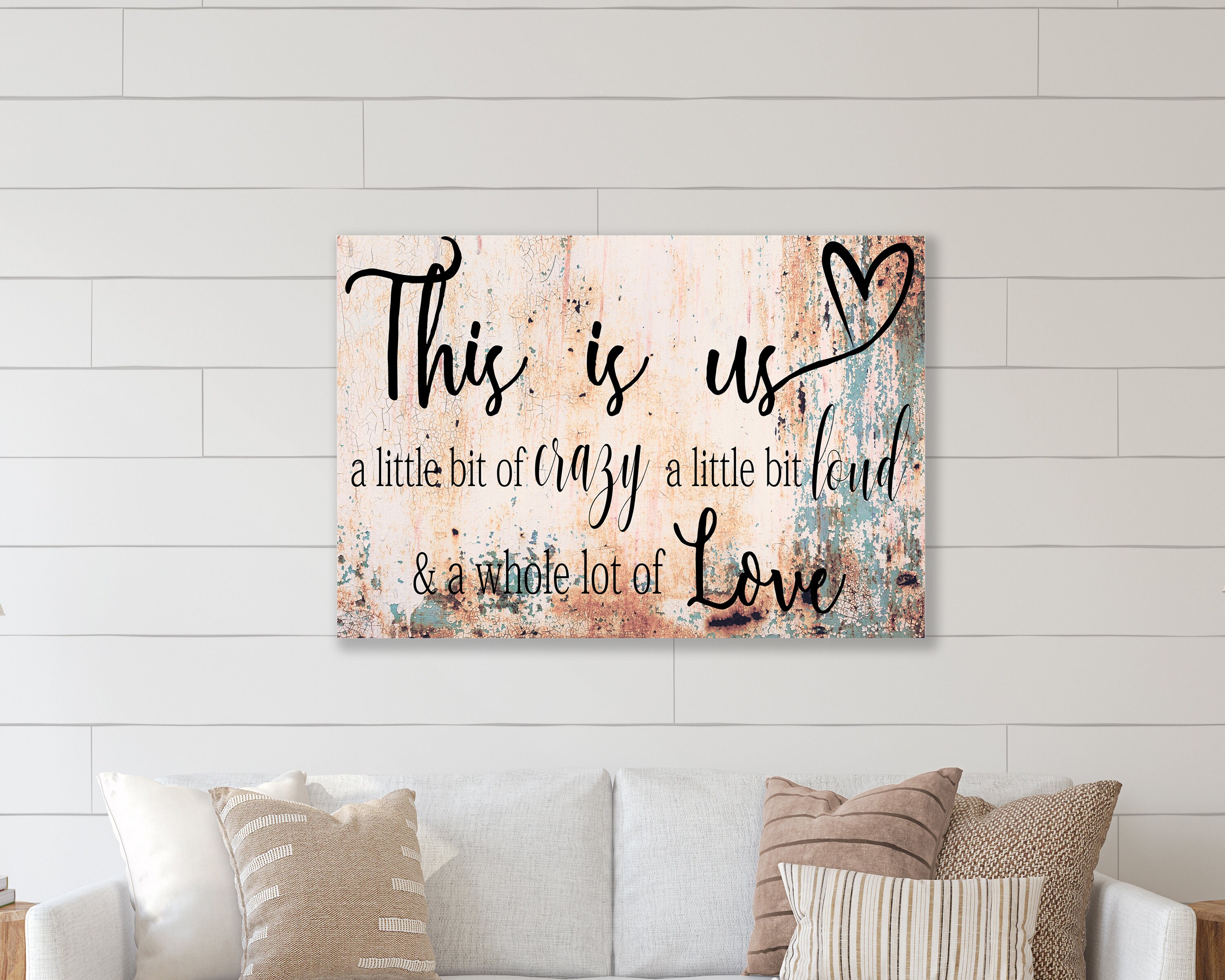This is Us | Canvas Sign | Primitive Wall Art | Family Room Decor ...
