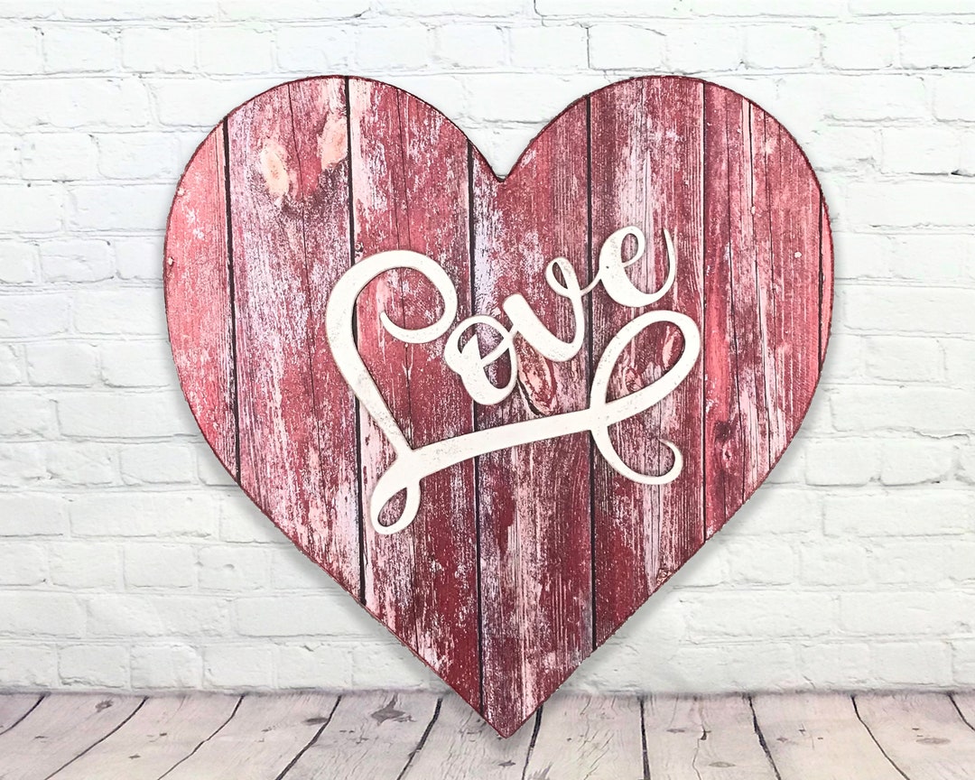 Valentines Day Decor Rustic Valentines Day Decor Love Sign Farmhouse