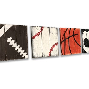 Sports Decor - Wood Sports Sign - Sports Themed Nursery - Football Decor - Baseball Decor - Basketball Decor - Pallet Sign - Sports Nursery