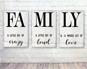 Family Crazy Sign - Etsy