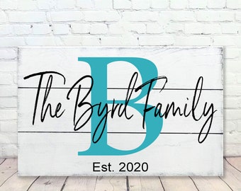 Personalized Name Sign - Custom Name Sign - Initial Sign - Wedding Gift - Bridal Shower Gift - Housewarming Gift - Anniversary Gift