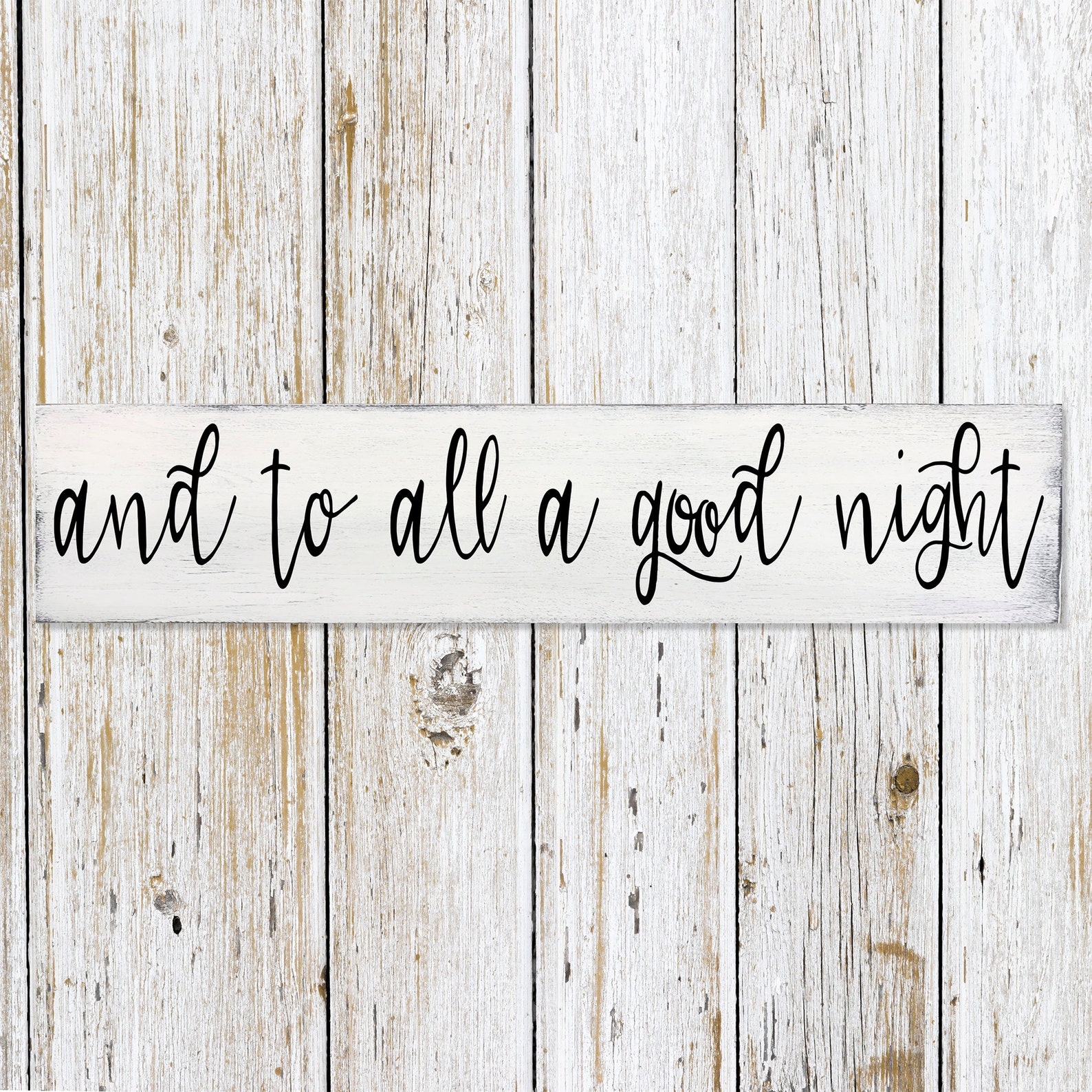 And to All A Good Night Wood Sign Christmas Decor Farmhouse - Etsy