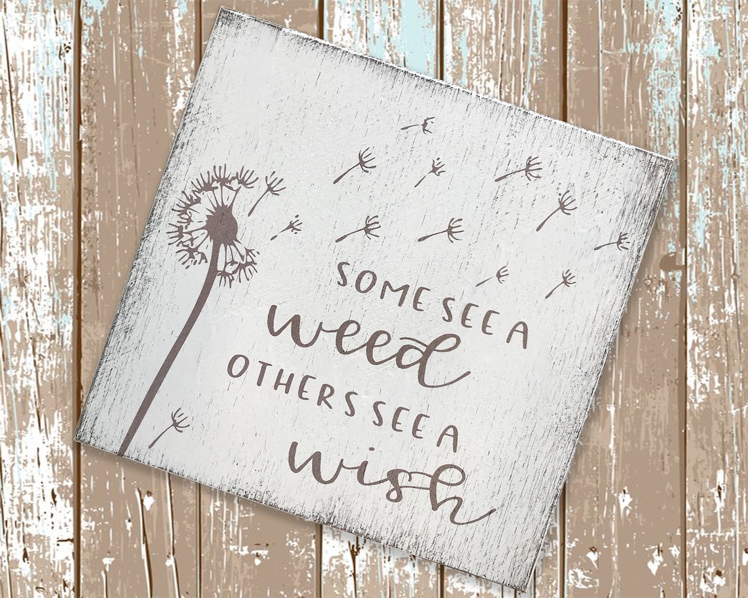 Spring Wall Decor | Spring Sign | Inspirational Sign | Dandelion Sign ...