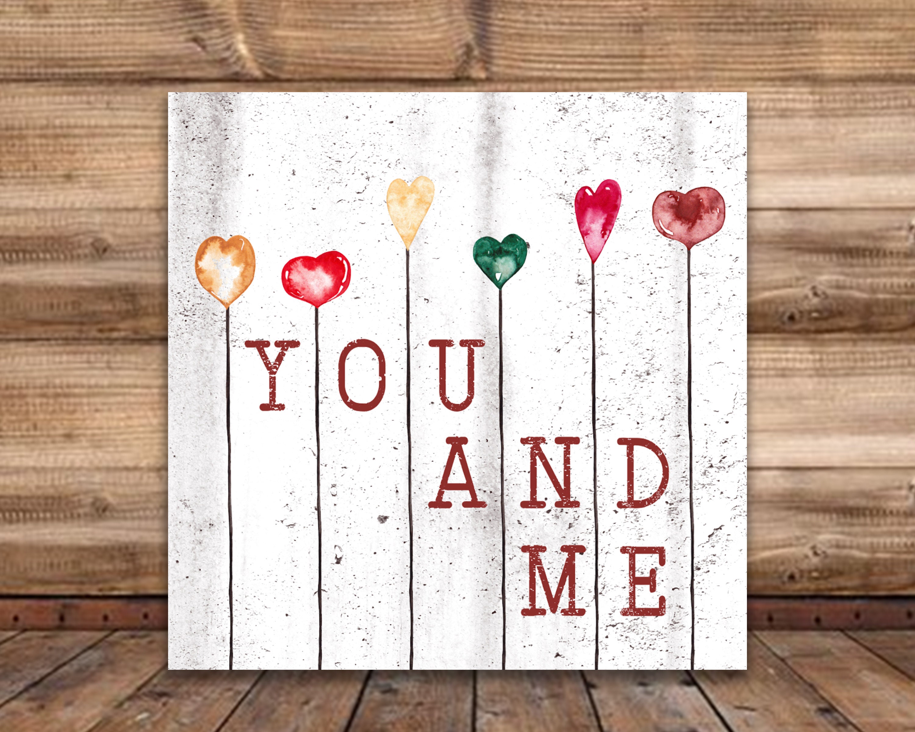Valentines Day Decor, You and Me, Farmhouse Wall Decor, Gift for Her ...