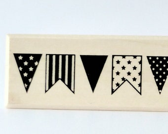 Stamp pennant chain pennant flags