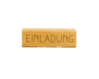 Stempel Einladung