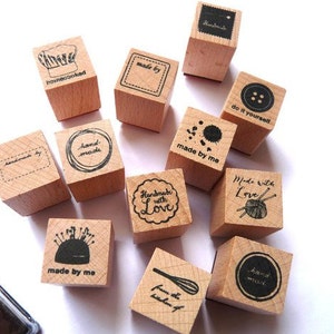 Stamp set stamps Handmade Made by