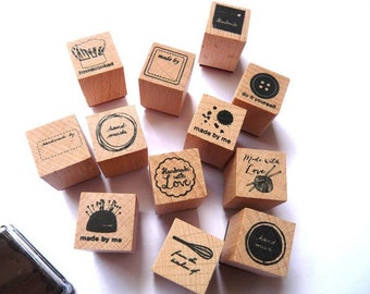 Stempelset Stempel Handmade Made by