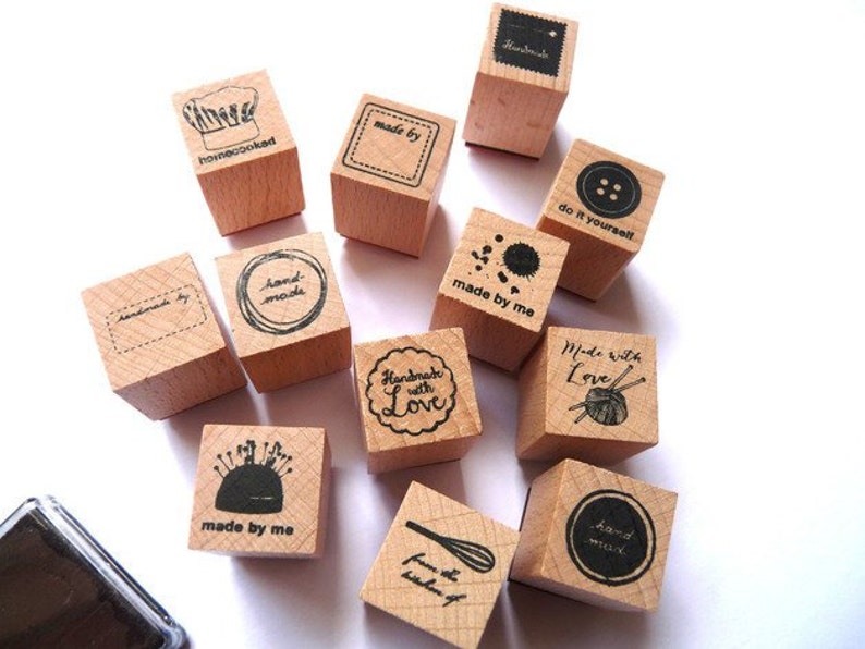 Stamp set stamps Handmade Made by image 1