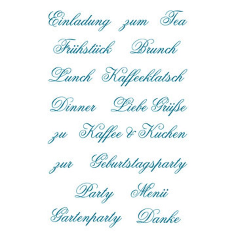 Clear Stamp Silicone Stamp Party Invitation