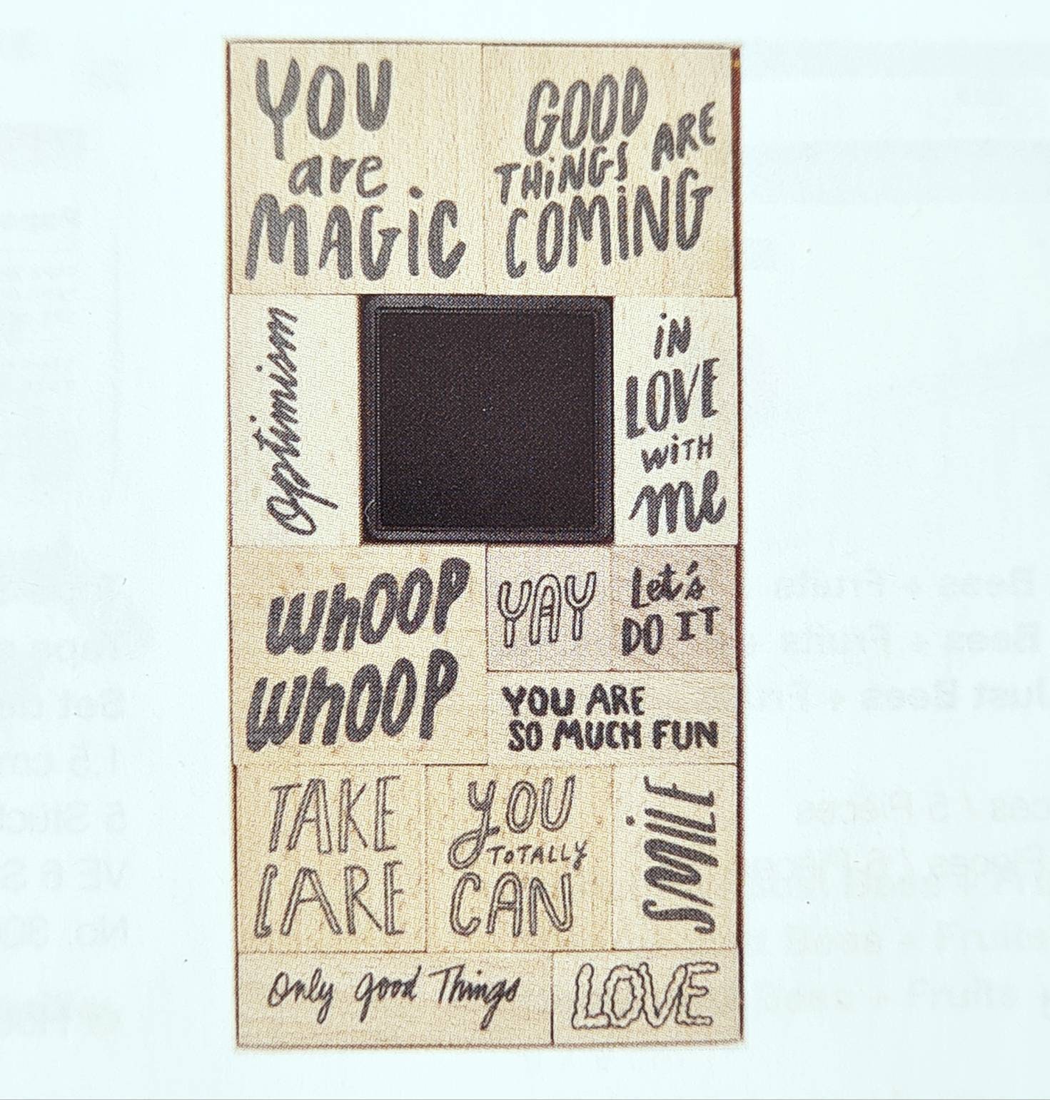 XL Stamp Set You Are Magic Stamp Texts Bullet Journal Sayings - Etsy