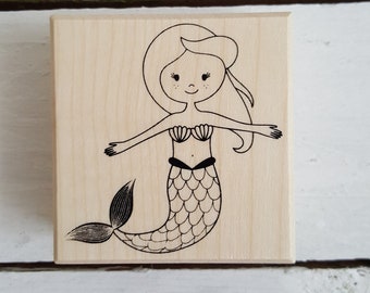 Stempel Meerjungfrau Mermaid Nixe