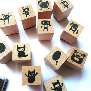 Stamp set stamp monsters