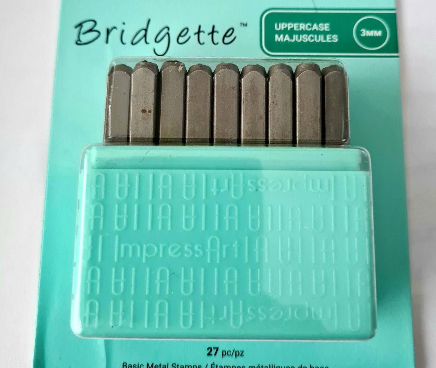 Metal Stamping Kit-beginners Stamping Kit-bridgette Impressart Font  Set-includes-letter Sets Upper and Lower/numbers 