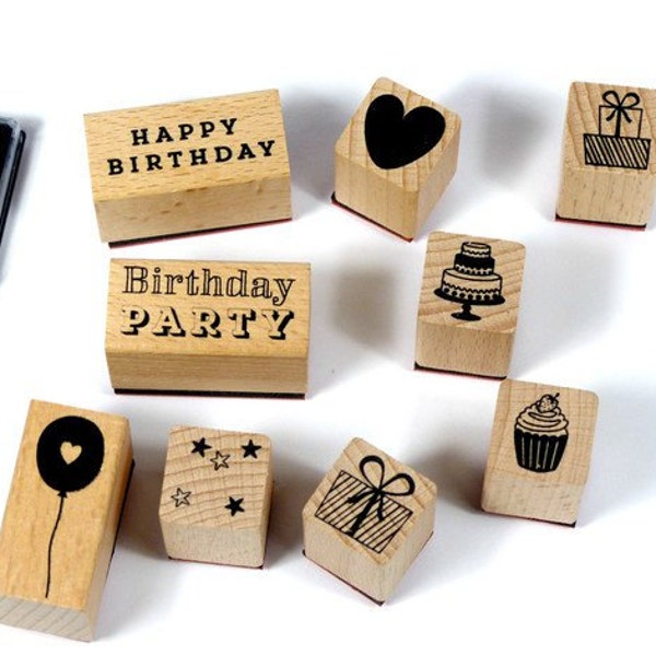 Birthday stamp set