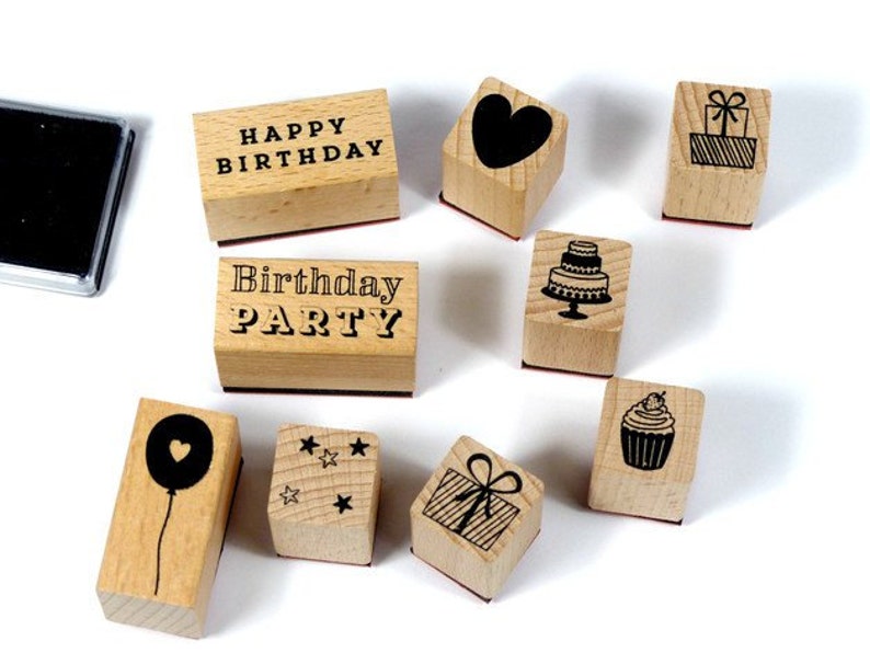 Birthday stamp set image 1